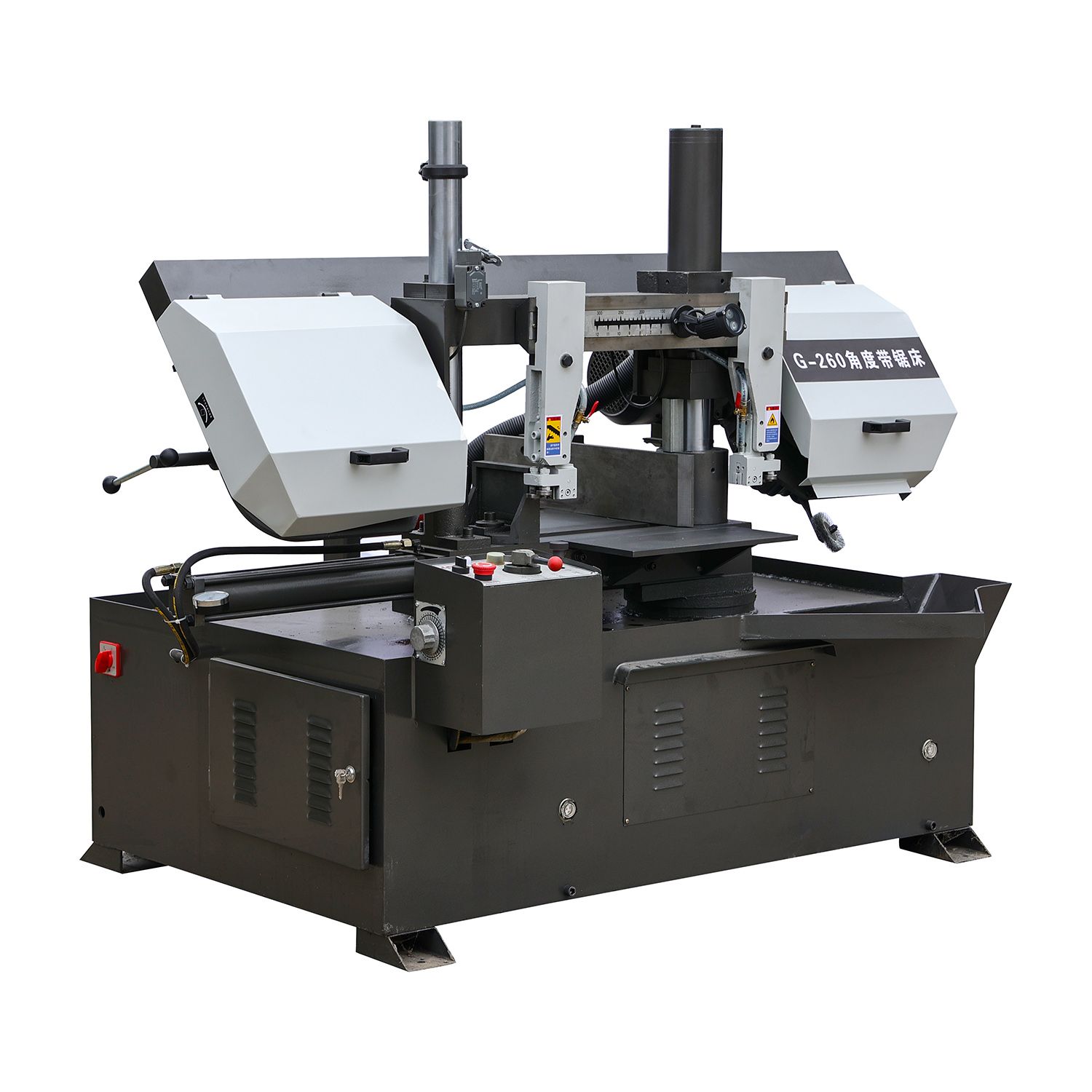 G-260 Angle Bandsaw with Semi Automatic Feed Sawing Machine