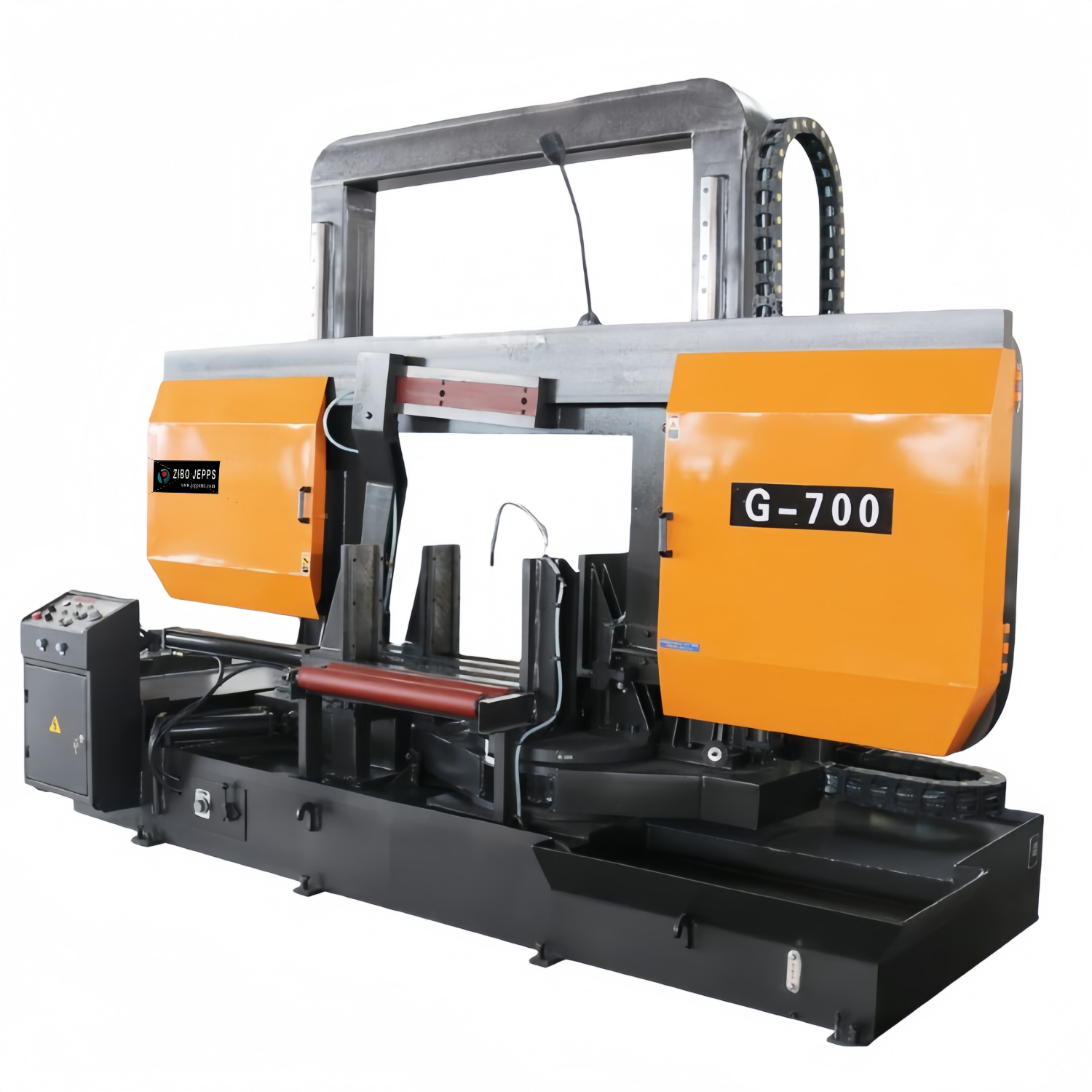 G-700 Large Miter Band Saw Machine Hydraulic Tension 7.5kW Motor Rotary-Angle Cutting 