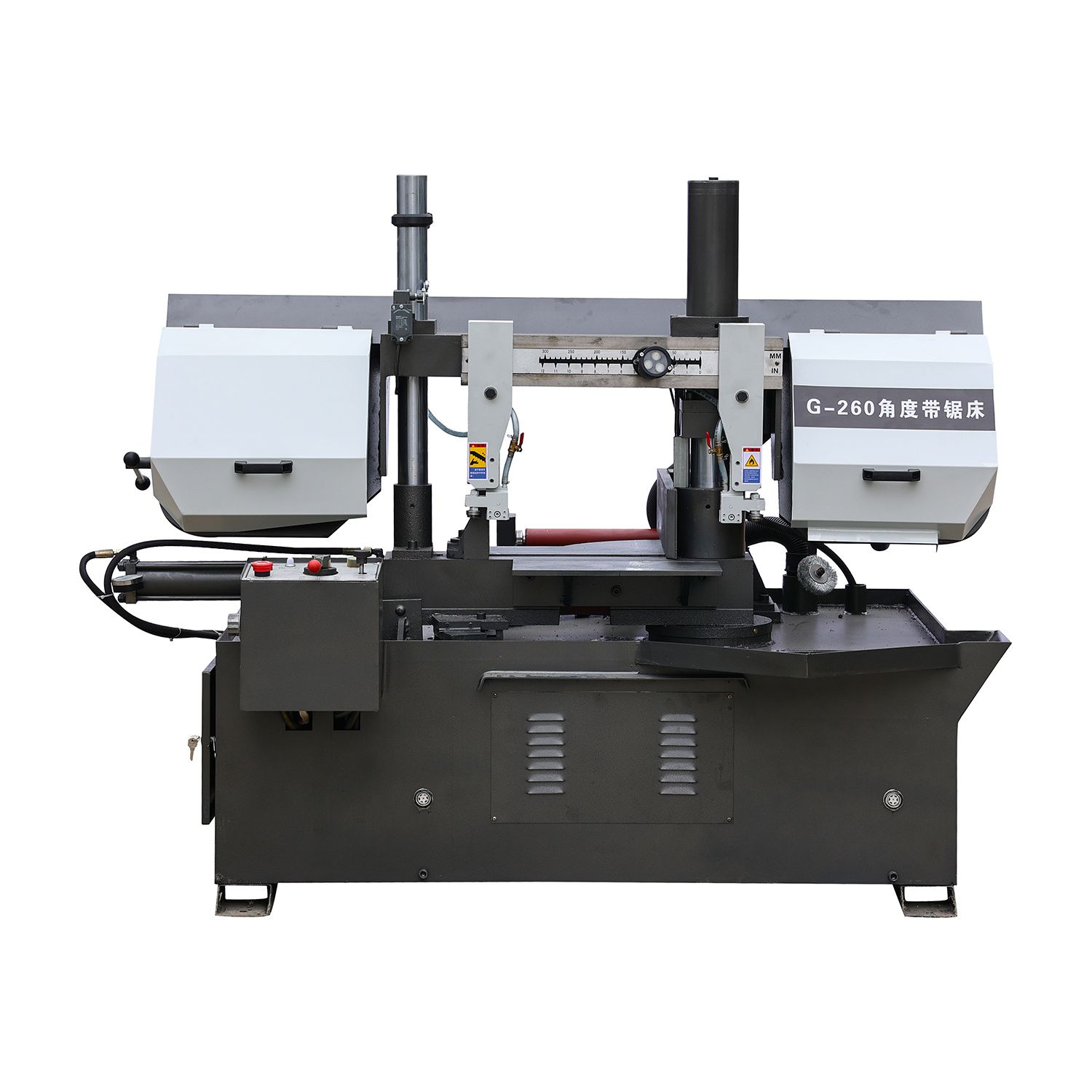 G-260 Angle Bandsaw with Semi Automatic Feed Sawing Machine